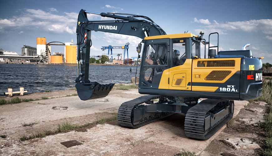 Nya bandgrävare i Hyundais A-serie
