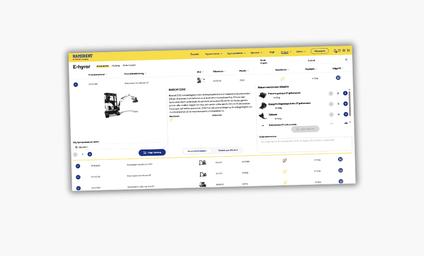 Ramirent lanserar e-hyra för maskiner och utrustning